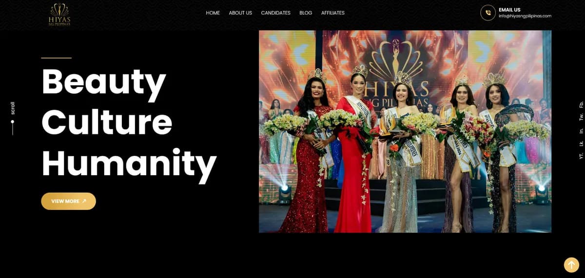 Hiyas ng Pilipinas website screenshot